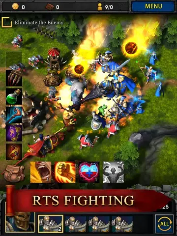 Alliance at War II campaign battlefield screenshot.
