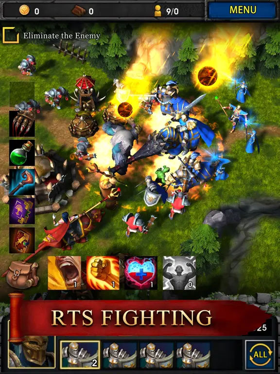 Alliance at War II campaign battlefield screenshot.