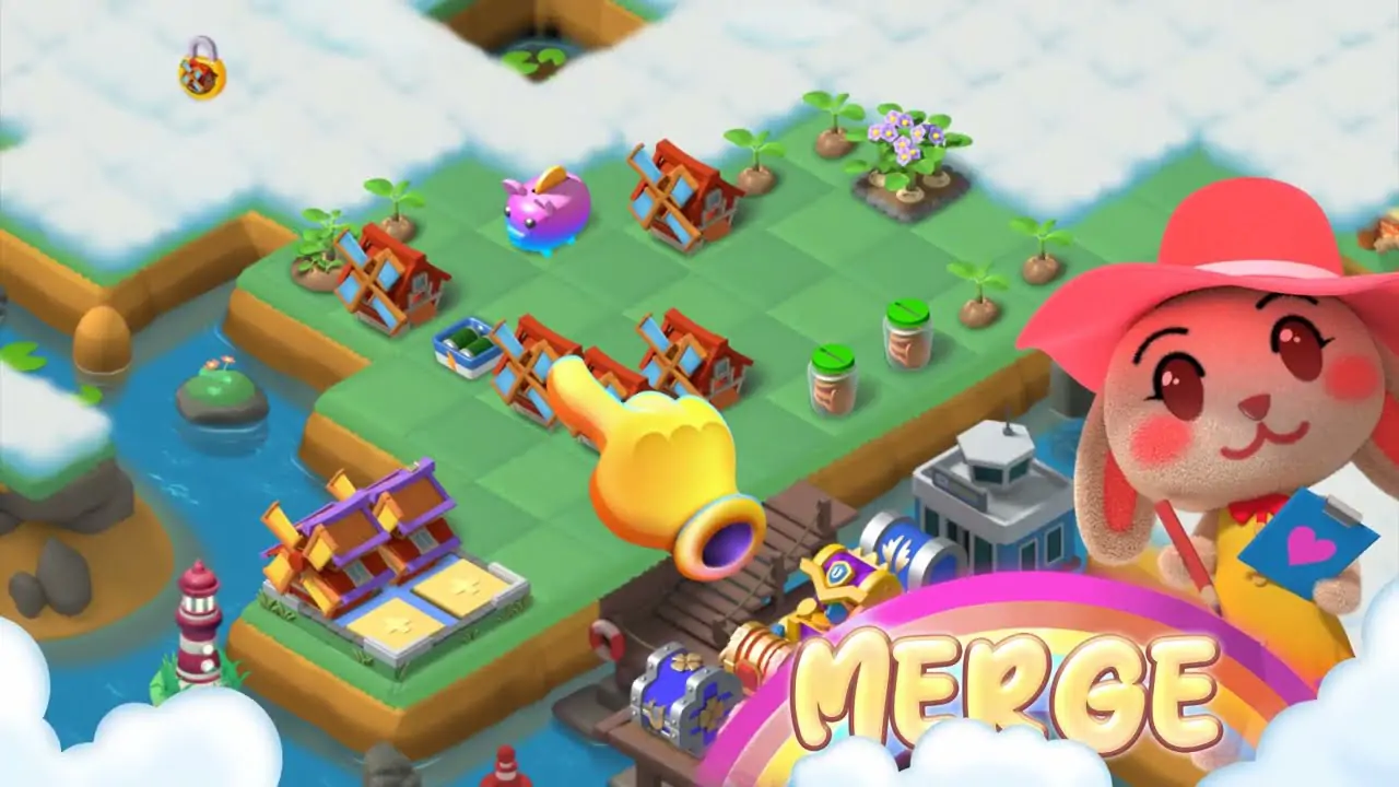 Dream House decoration scene in the official Merge Isle video.